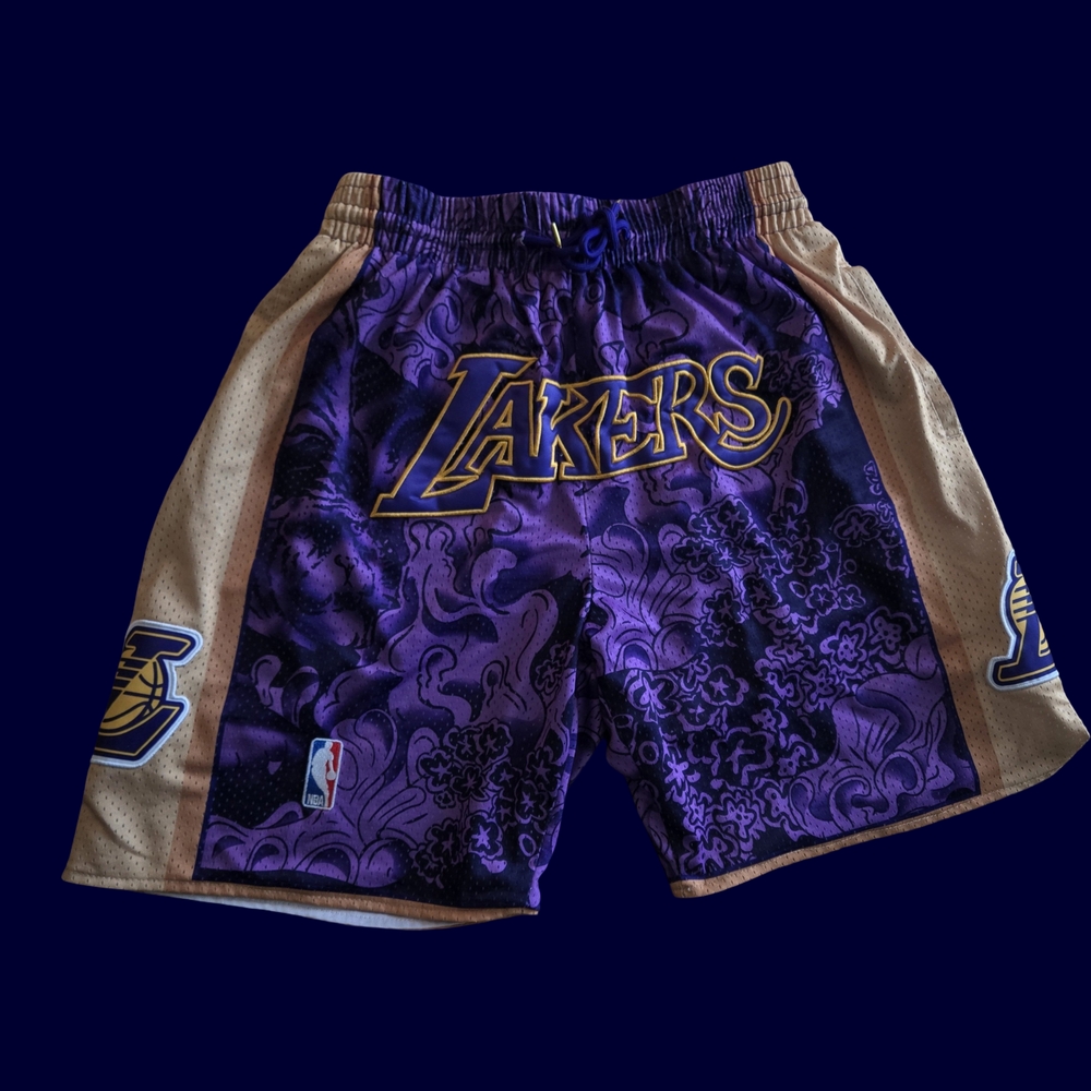 Lakers Purple and Gold Men's Shorts